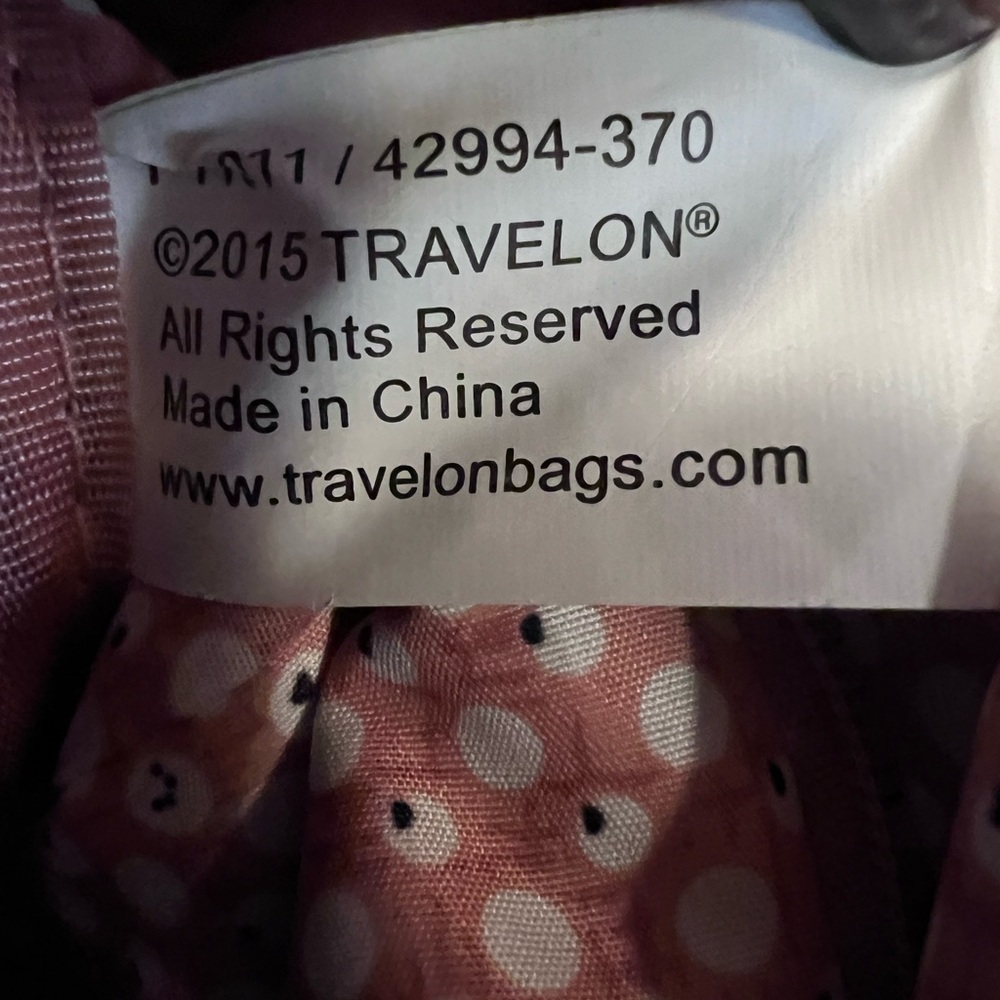 Travelon Quilted Blue Backpack - Picture 4 of 6